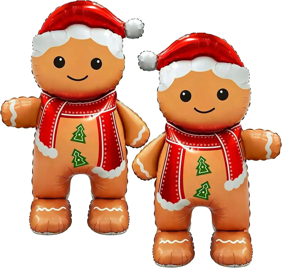 Standing Gingerbread Balloons | 62 Inch Tall | 2 Piece Set | Indoor Decor