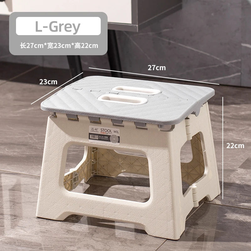 Plastic Folding Chair | Thickened | Portable Outdoor Chair | 27x23x25.5 cm