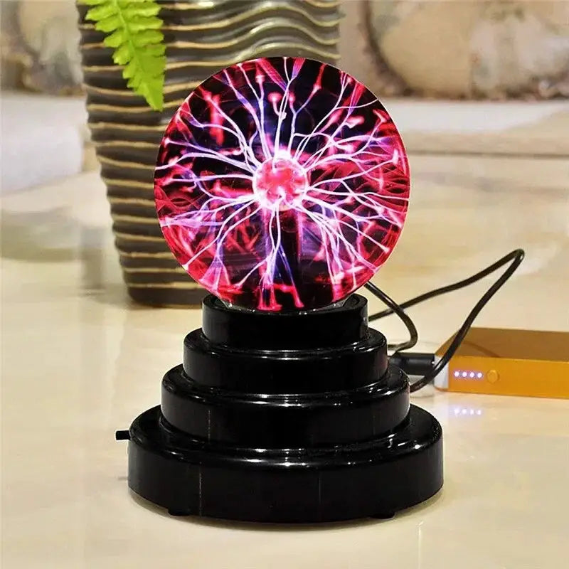 3/8 Inch Sound Control Magic Plasma Ball Lamp LED Night Light Atmosphere Touch Glass Plasma Light Christmas Party Decor Lighting from PriceLows™