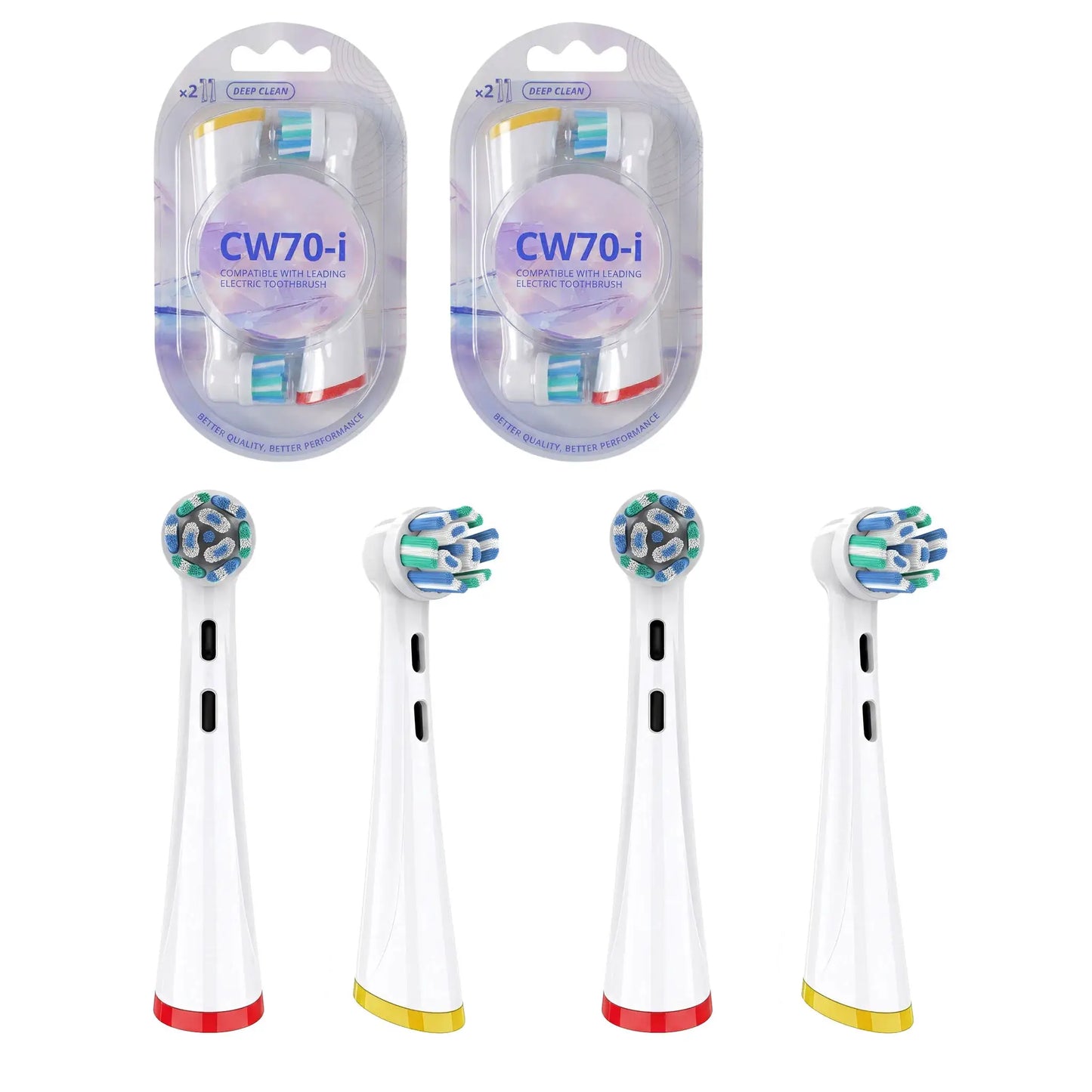 Replacement Brush Heads Compatible with OLB IO 2/3/4/5/6/7/7G/8/9/10 Electric Toothbrush, IO Series Toothbrush Head Refills from PriceLows™