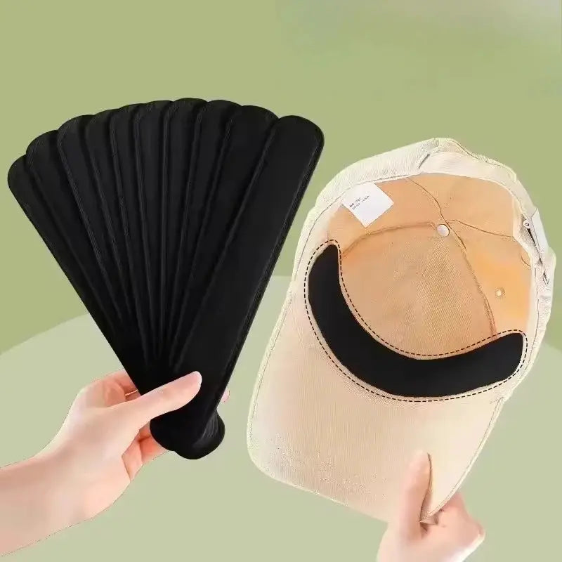 Hat Sweat Absorbers | Nylon Adhesive Liners | Sweatproof Cap Pads | Adult Unisex