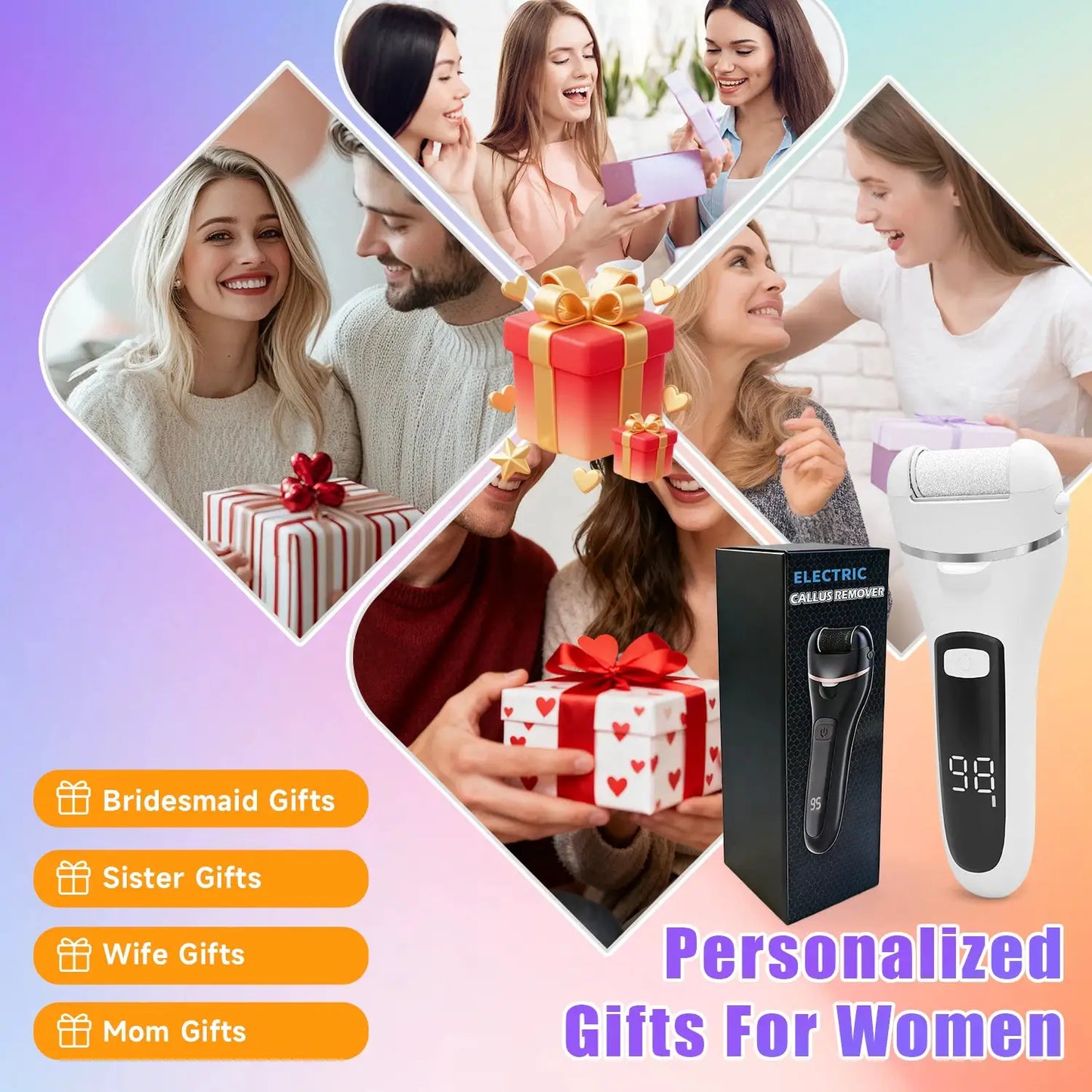 Rechargeable Electric Callus Remover Professional Pedicure Machine Foot File Grinder with 3 Heads for Dead Skin Removal from PriceLows™