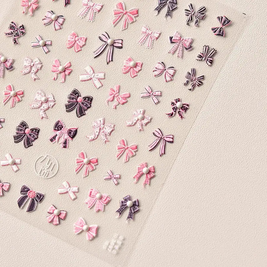 Lovely Heart Strawberry Cherry Bowknot Lace Lolita Crystal Rhinestone Line Rococo Chic Adhesive Nail Art Sticker Manicure Decals from PriceLows™