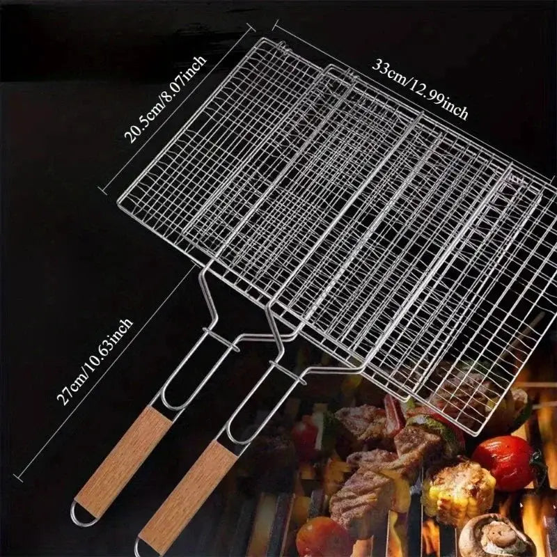 Barbecue Mesh Clip | Detachable Handle | Non Toxic Heat Resistant | One Size