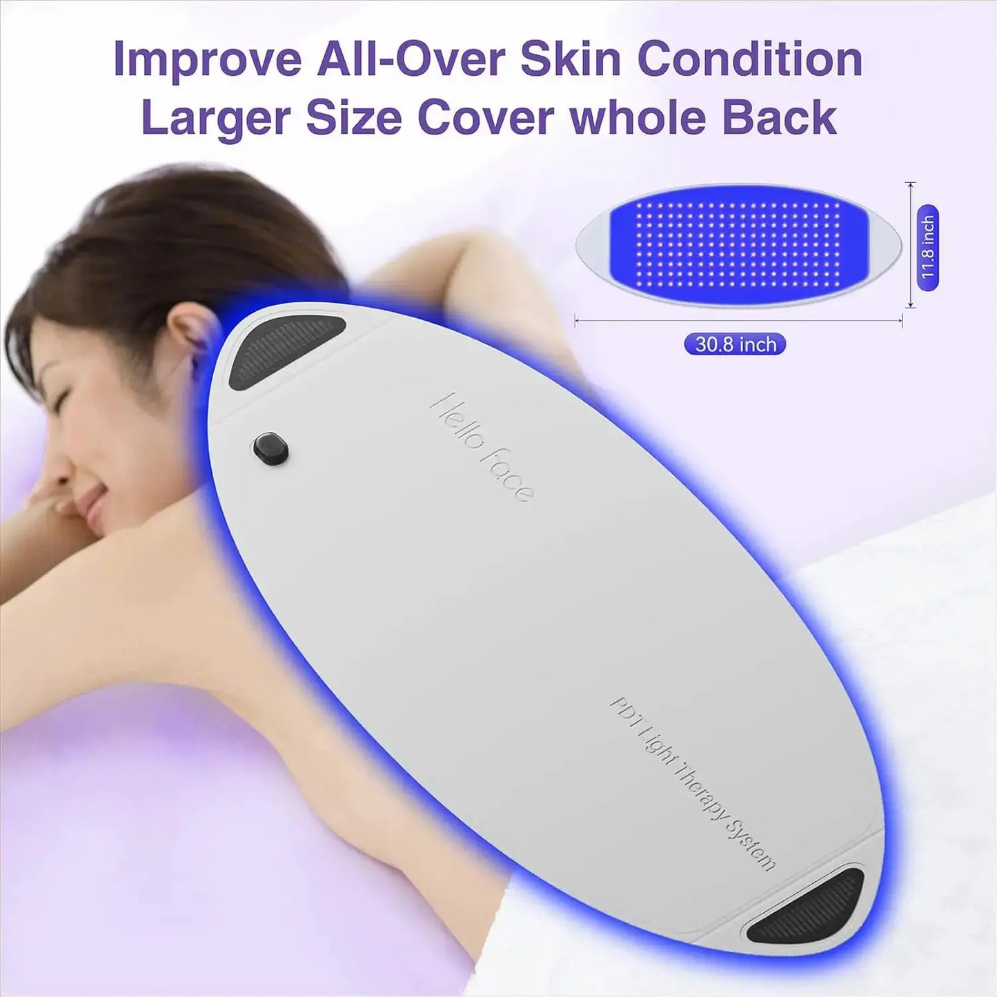 Hello Face L6 LED Light Mask 720pcs 630nm Red Light & 850nm NIR Light Skin-friendly Fabric Body Care Machine from PriceLows™
