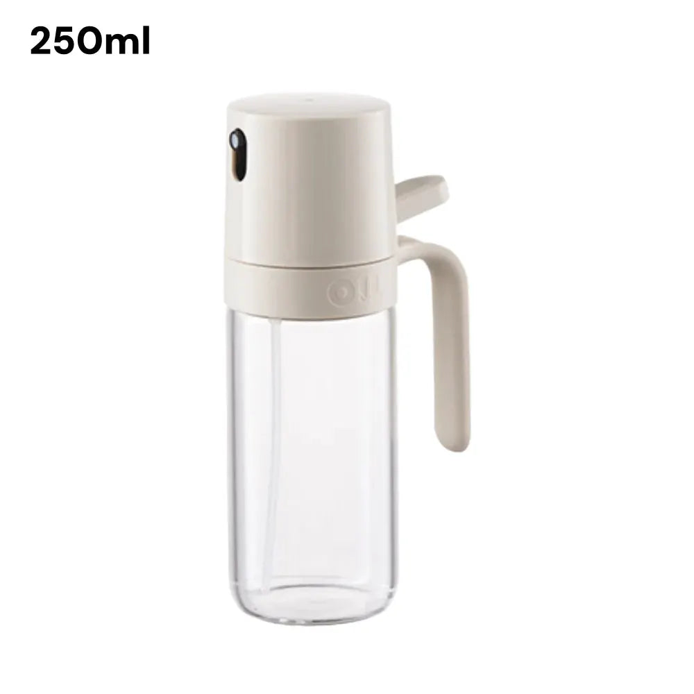 Oil Sprayer | Olive Oil Dispenser | 2-In-1 Fine Mist | Glass Bottle