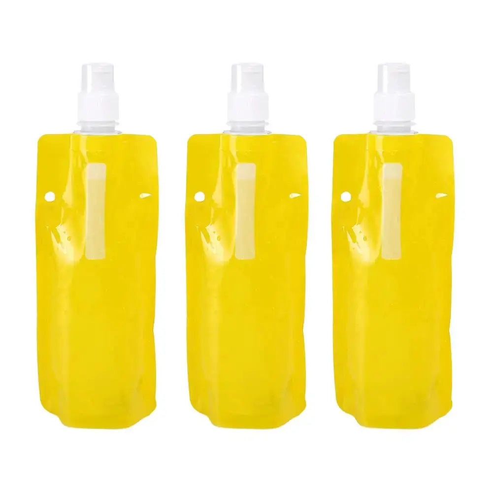 Cycling Water Bottle Foldable Portable 480ml Leak-Proof Durable Sport Water Bag Climbing and Camping Folding Water Bottle from PriceLows™