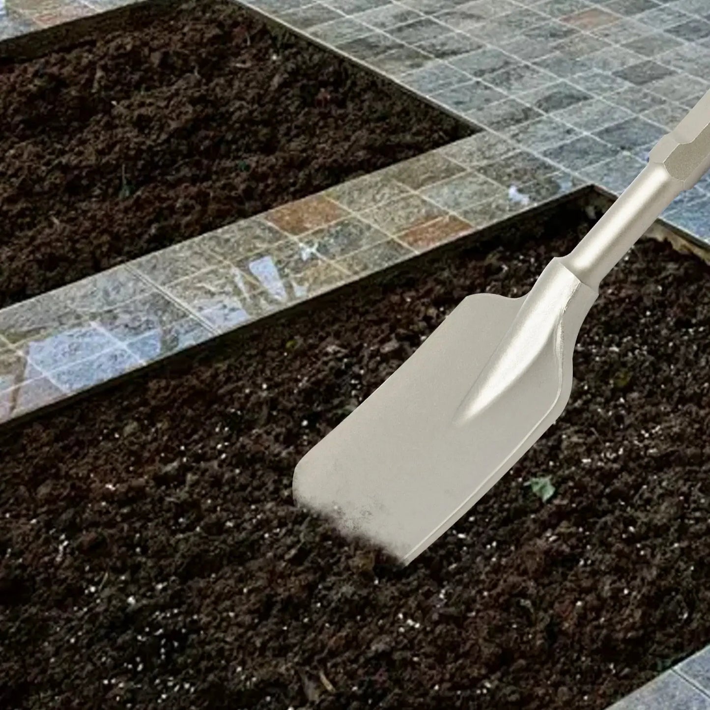Electric Hammer Shovel | 135X440mm Blade | Hard Chisel | Long Handle