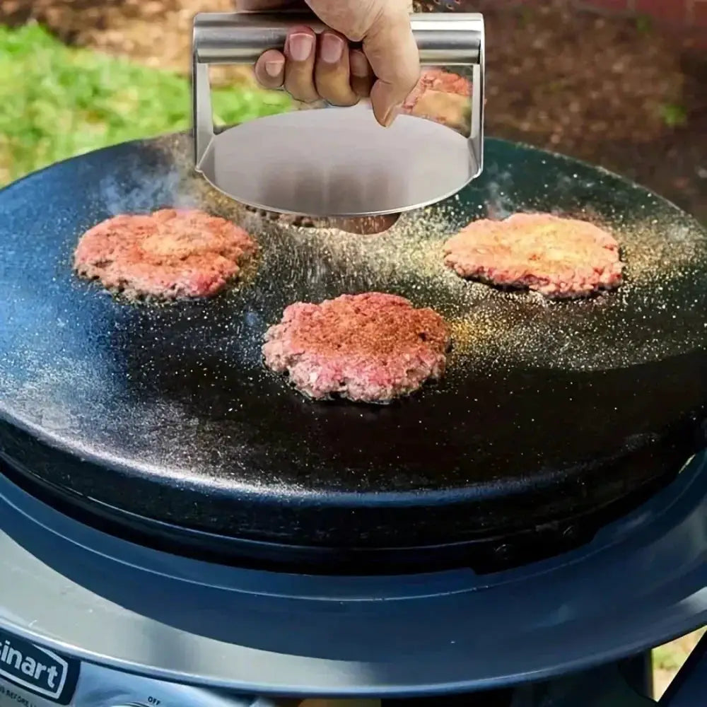 Smash Burger Press | Stainless Steel | Nonstick Surface | Heavy Duty