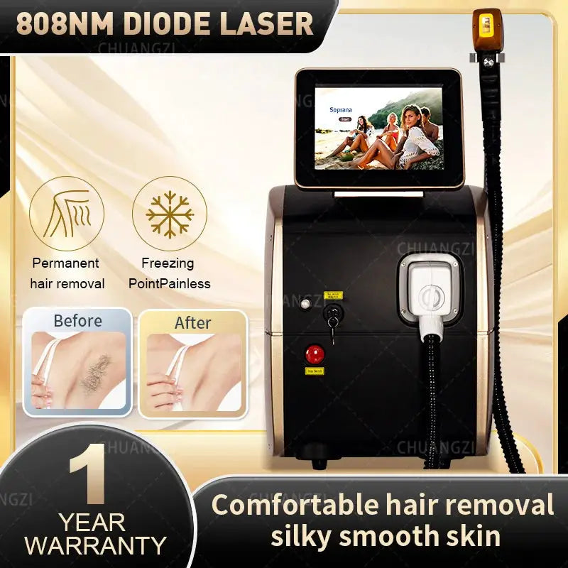 Professional 5000W Alexandrite Diode Epilator | Permanent Hair Remover | Cooling System