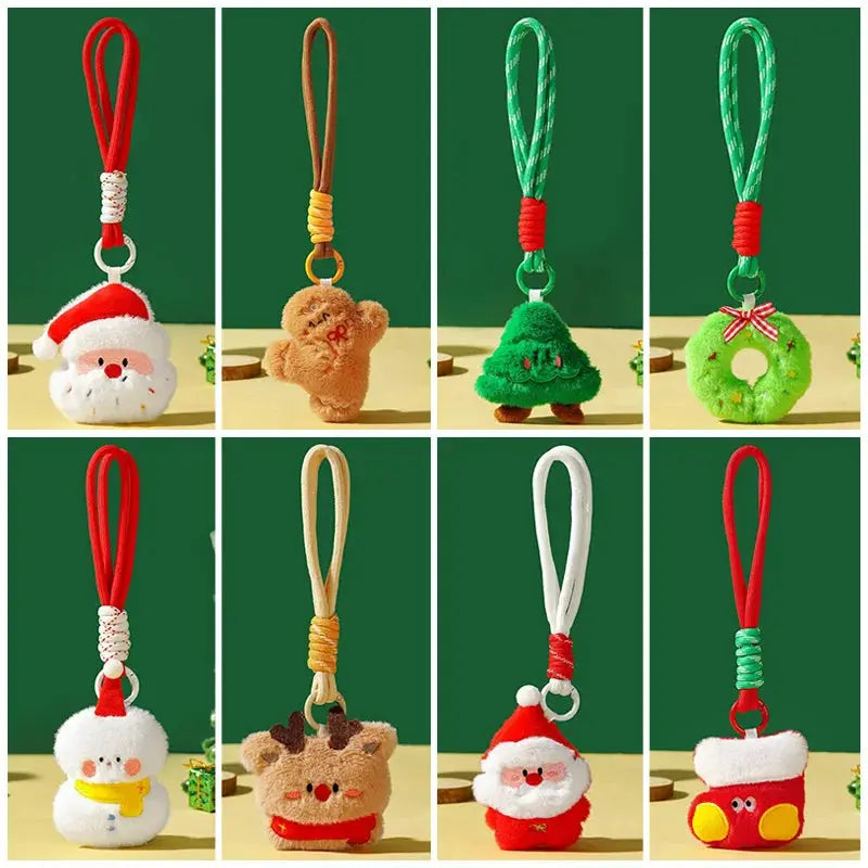 Hanging Plush Ornament | Santa Claus Snowman | Soft Touch Christmas Decoration