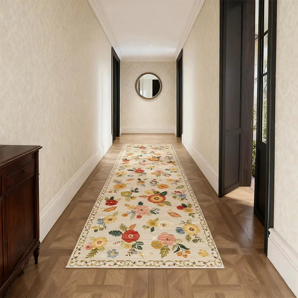 Area Rug 8x10 Large rug Boho Design, Non-Shedding & Easy to Clean, Ideal for Living Room rugs Low Pile Machine Washable rugs from PriceLows™