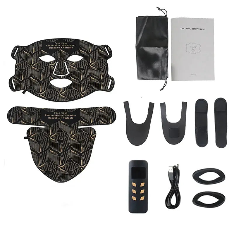 Ubilli Silicone Led Face Mask 8 Colors Red Light Therapy Infrared Flexible Soft Mask Led Therapy Anti Aging Advanced Photon Mask from PriceLows™