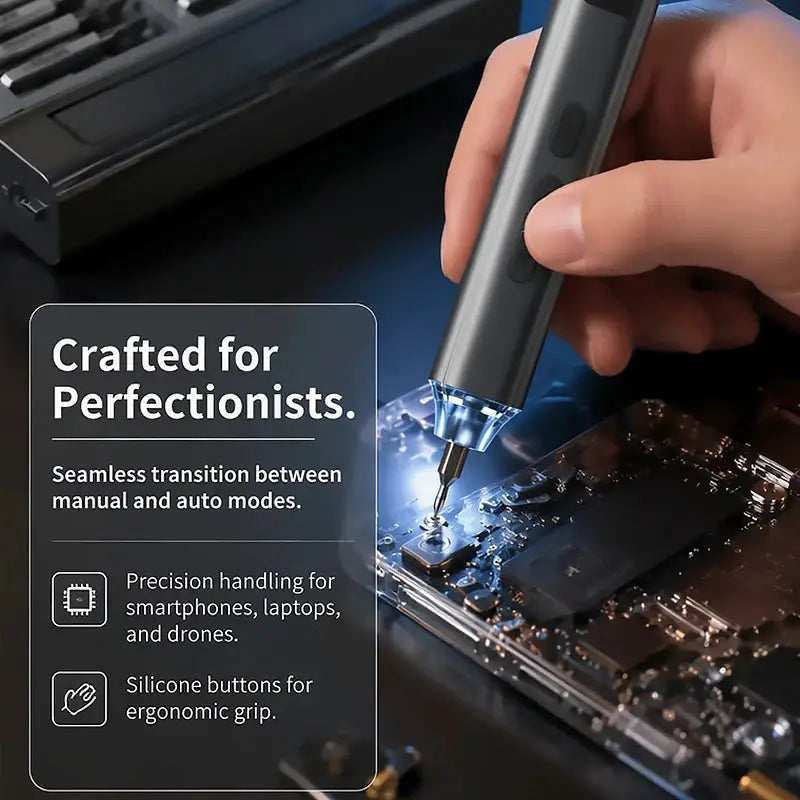 Precision Electric Screwdriver | 60 In 1 | 5 Speed Adjustable | S2 Steel Bits