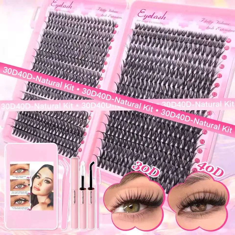 DIY Eyelash Kit | Individual Lashes | With Bond And Seal | Mixed Sizes