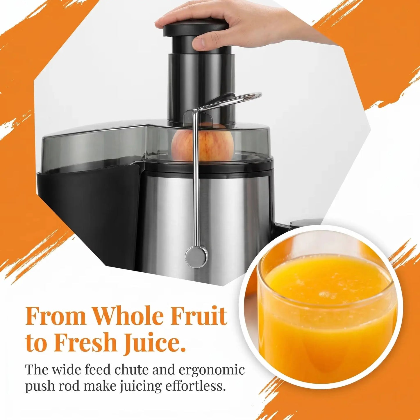 Bestselling Stainless Steel Juicer! 800W High Power, Residue-Free Fresh Juice, Healthy Drinks Made Effortlessly from PriceLows™
