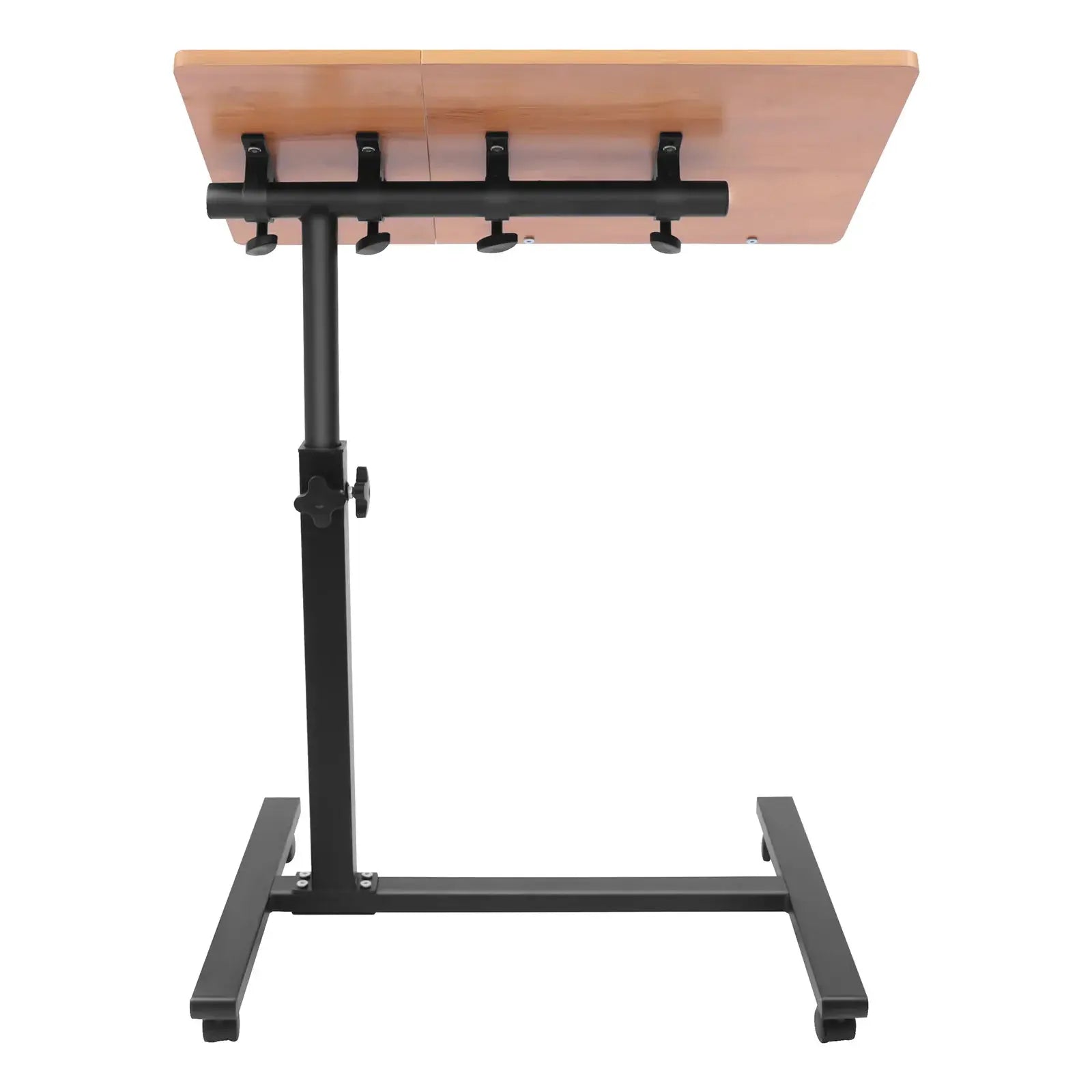 58-90cm Adjustable Laptop Desk Movable Computer Table with 4 Lockable Wheels for placing Computers, Laptops, Books, etc from PriceLows™