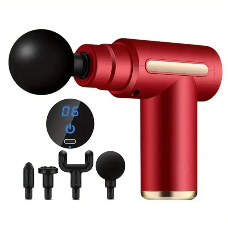 Portable Massage Gun | Led Touch Screen | Rechargeable | Speed Control