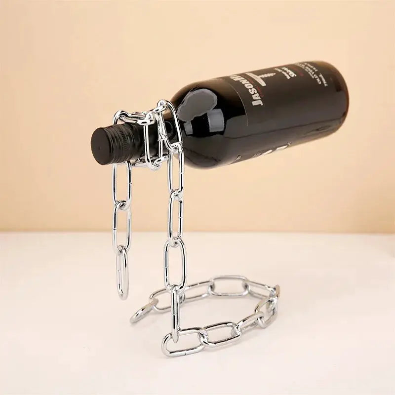 Creative Wine Display Stand Iron Chain Wine Bottle Holder Home Decorations Table Decor Wine Cabinet Storage Rack from PriceLows™