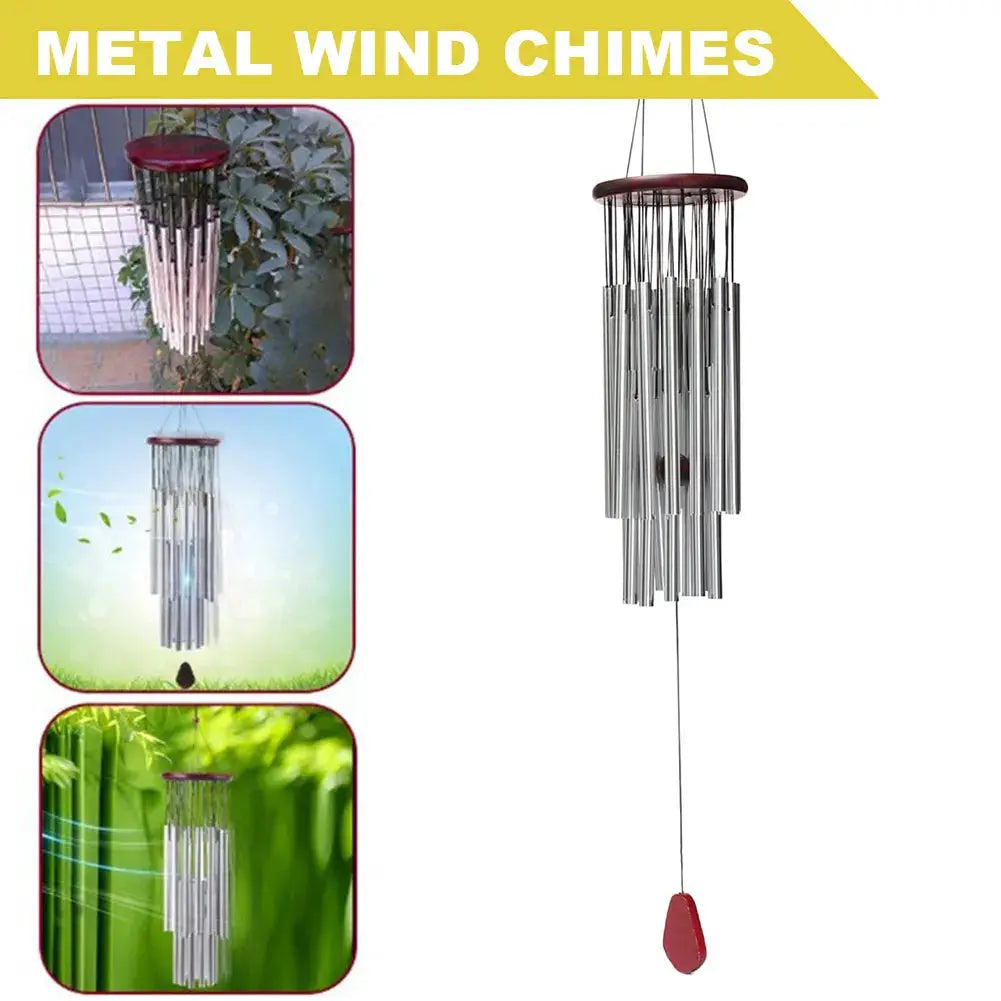 Outdoor Living Wind Chimes Yard Garden Tubes Bells Copper Antique Windchime Wall Hanging Home Decor Decoration Wind Chimes from PriceLows™