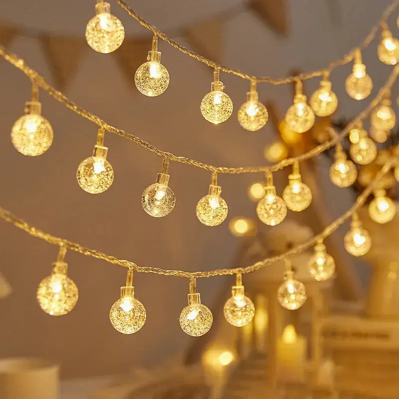 Waterproof & Shatterproof LED String Lights, 3m/9.84ft 100 Lights, Fearless of Rain for Bedroom, Garden, Party, Battery Operated from PriceLows™