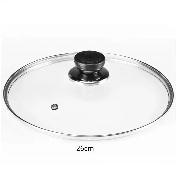 Tempered Glass Frying Pan Lid | Round | Visible Vertical Lid | 20-30 cm