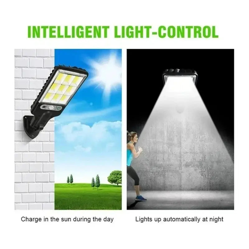 Outdoor Solar Light LED with Human Body Motion Sensor Easy Install Auto On/Off Weatherproof for Pathway Fence Wall Garden from PriceLows™