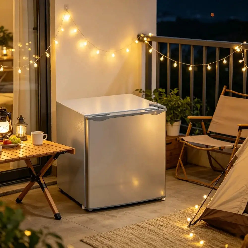 White Mini Refrigerator, Compact Single Door Fridge with 41dB Ultra Quiet Operation, Energy Saving, Small Cooler for Bedroom, Dorm, Office, Apartment, Keep Food & Beverages Fresh All Day from PriceLows™