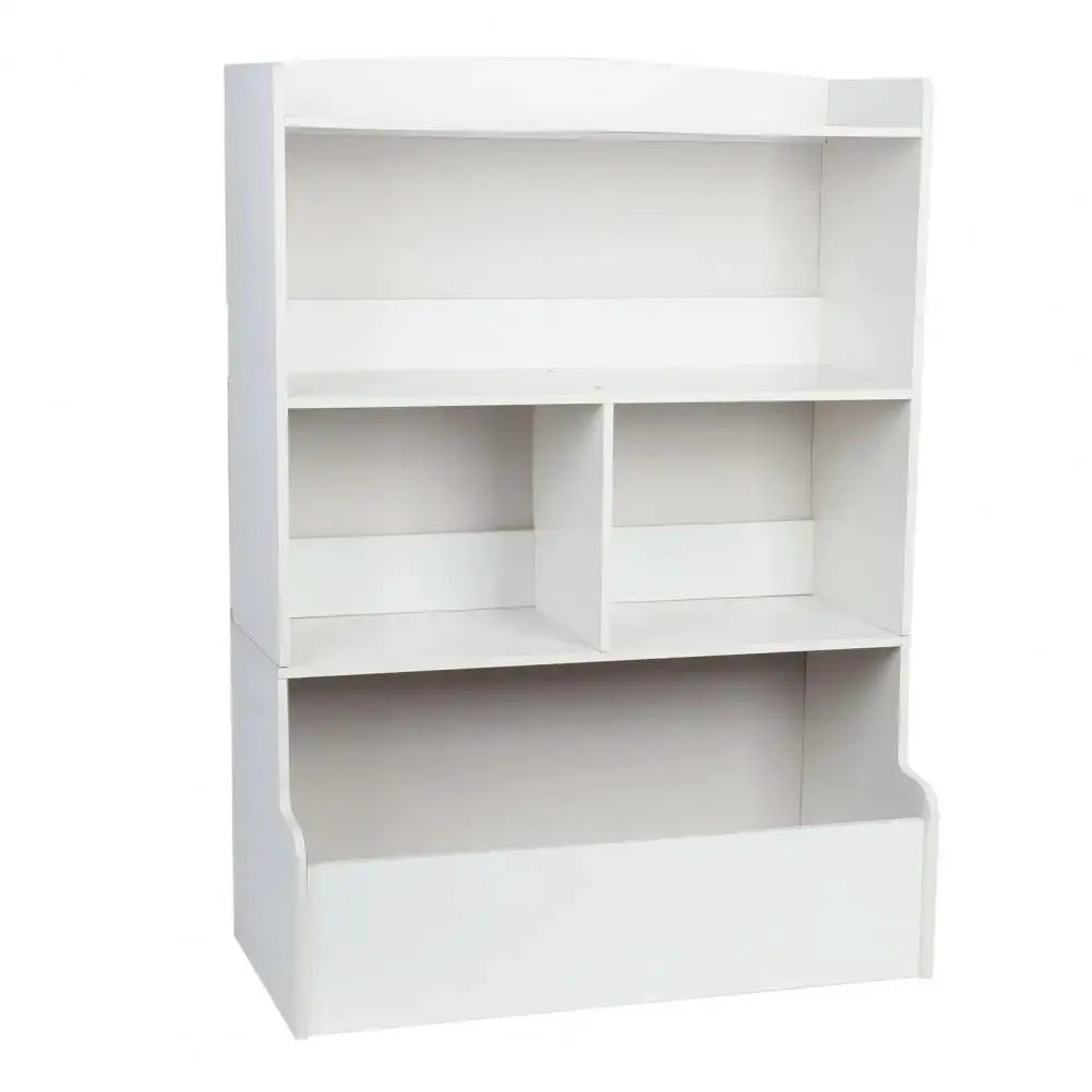 Kids Bookshelf – 4-Tier Wooden Storage Bookcase with Toy Organizer for Playroom, Nursery, and Baby Bedroom from PriceLows™