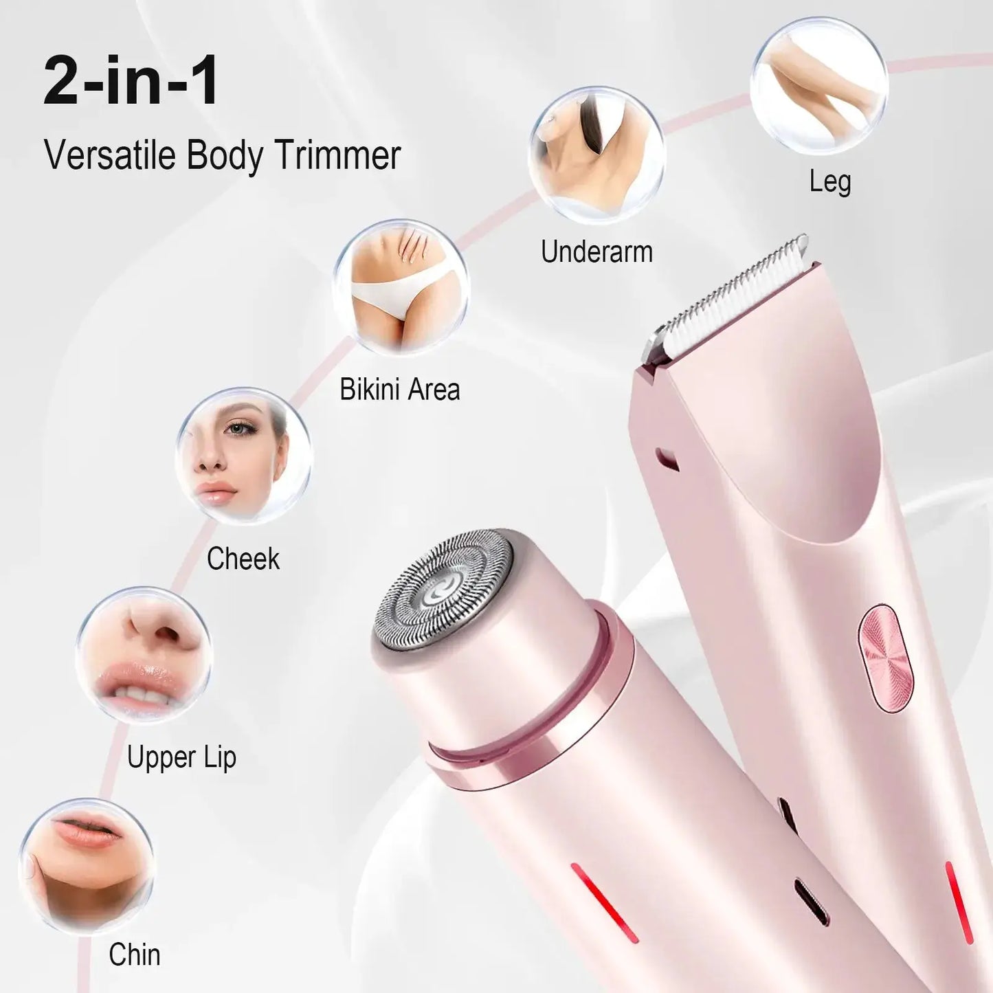 Women Electric Hair Remover | Waterproof Shaver | 90 Min Battery Life