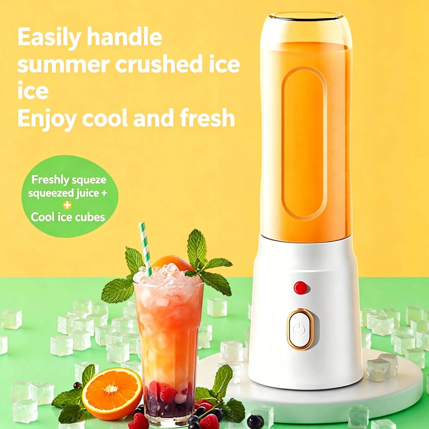 Portable Fruit Juicer Blenders Outdoor Personal Electric Mini Bottle Home USB Charge 10 Blades Double Cup Juicer Machine from PriceLows™