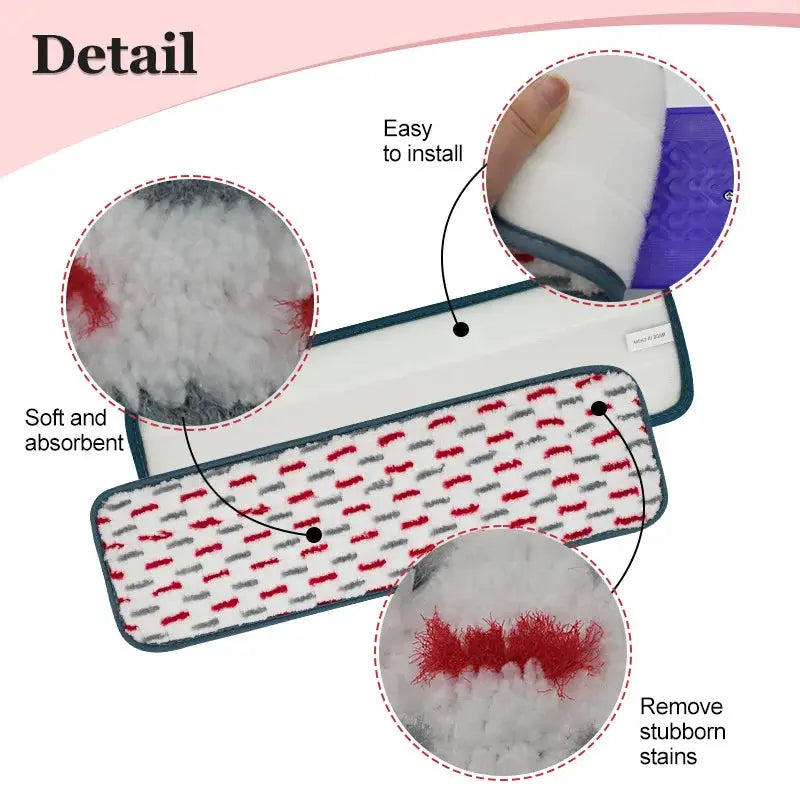 2pcs Mop Pads for Swiffer Power Reusable Refills Microfiber Pad Washable Pads Refill for Floor Cleaning for All Floor Surfaces from PriceLows™