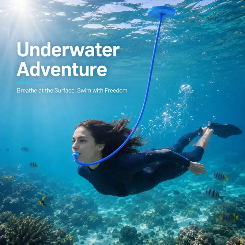 Full Dry Diving Breathing Tube 1m 2m 4m Long Swimming Respirator Adult Men Women Snorkel Training Scuba Equipment Snorkel from PriceLows™