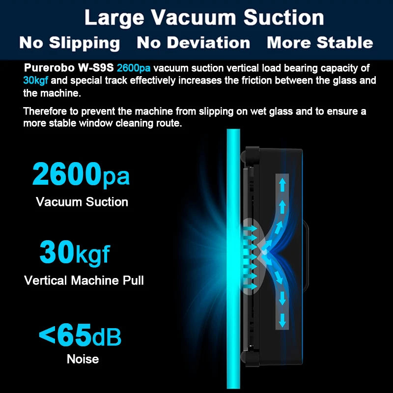 Window Cleaning Robot | App And Remote Control | Auto Water Spray | W-S9S