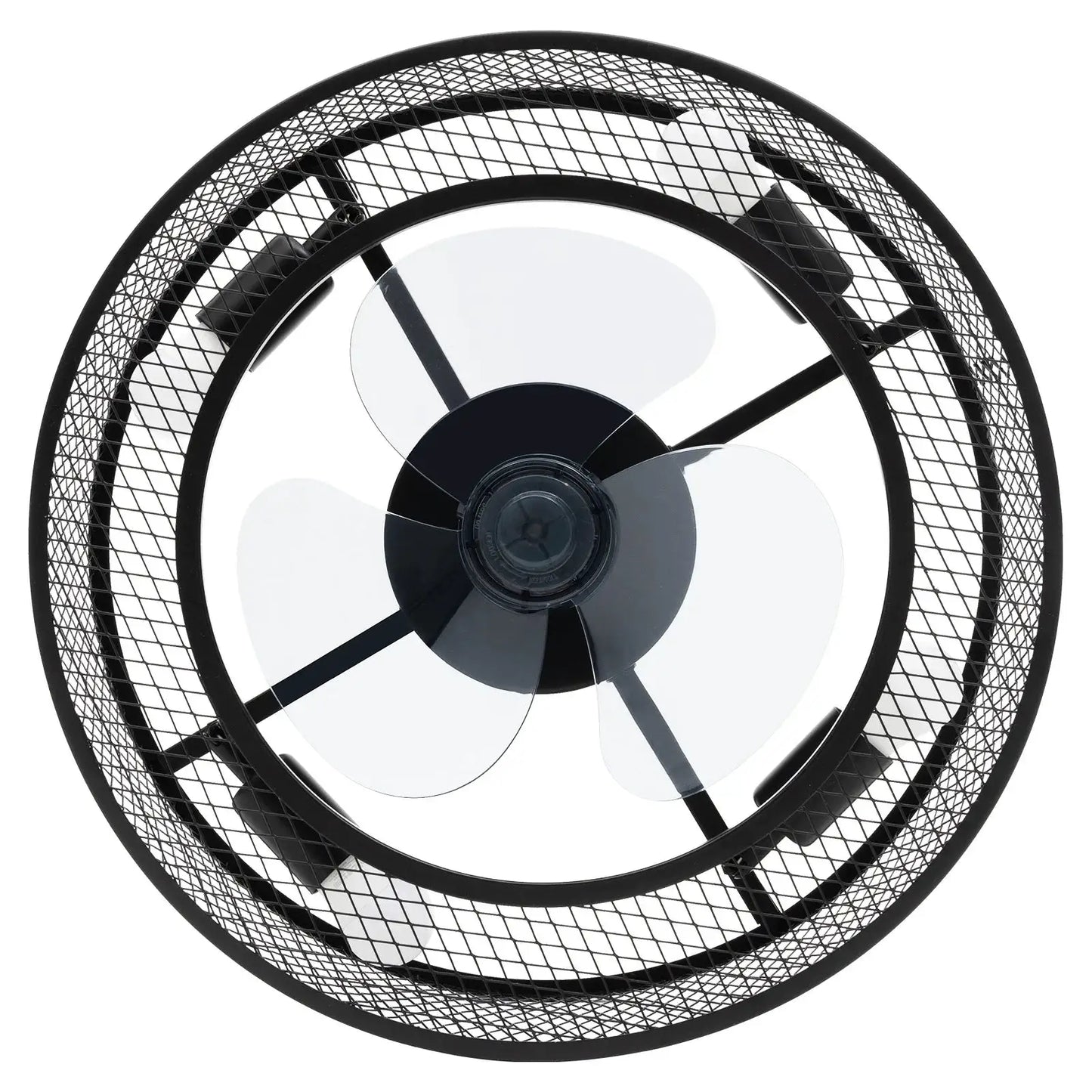 Low Profile Ceiling Fan | 18 Inch | LED Kit, E26 E27 Socket | 161 Sq Ft