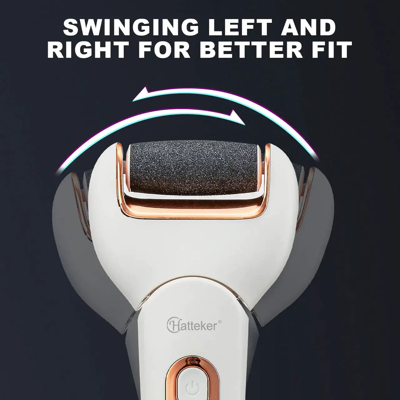 Hatteker Electric Foot File USB Rechargeable Callus Remover Pedicure Device Foot Care Tool for Heel Hard Skin Removal Waterproof from PriceLows™