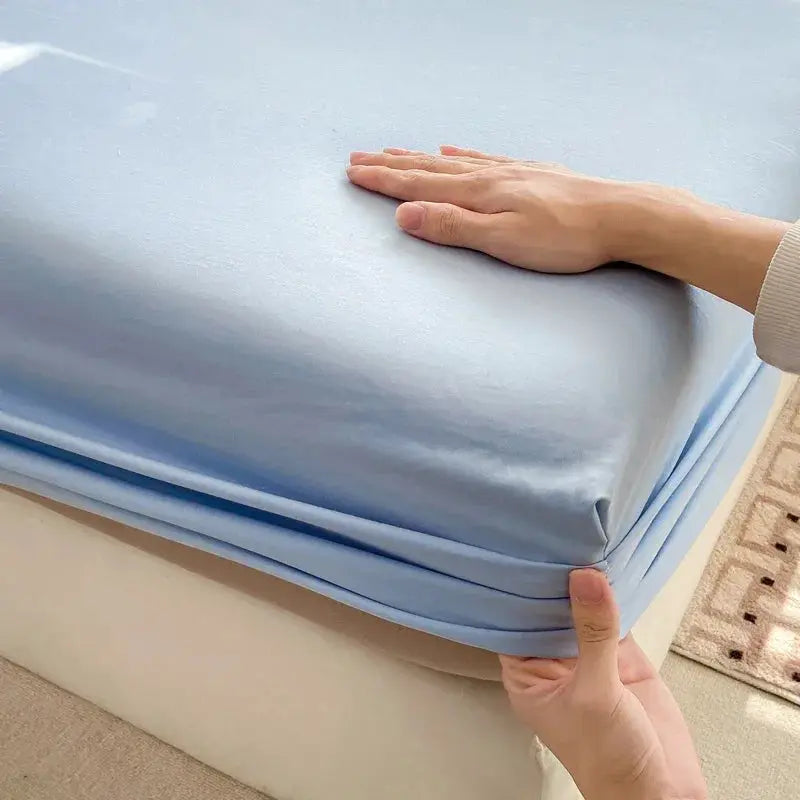 100% Cotton Fitted Bed Sheet With 360 Elastic Band Bedsheet Bedspread for Single Double King Queen Size Mattress Protector Cover from PriceLows™