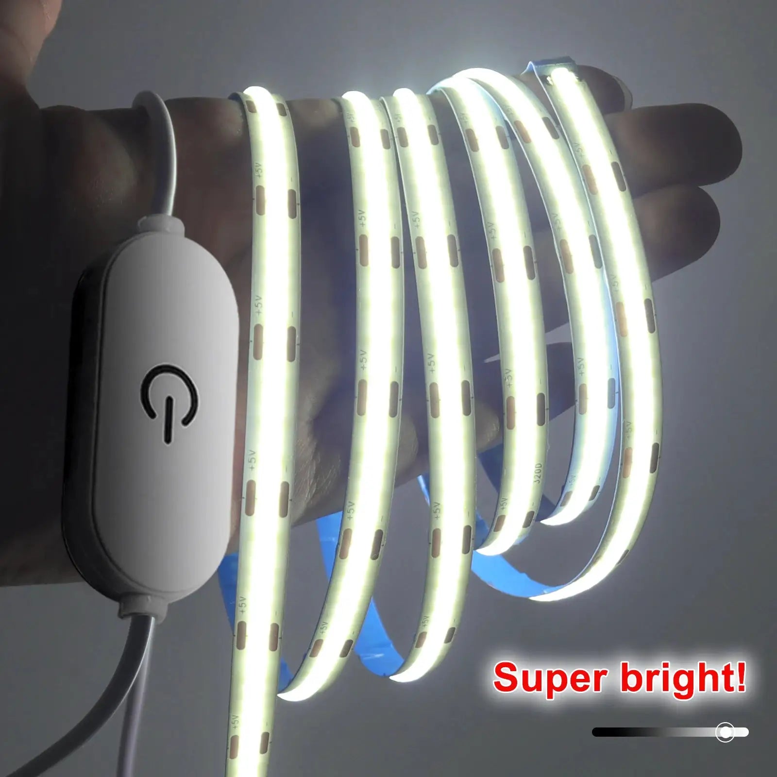 LED COB Strip Light Touch Dimmer Switch Flexible Diode Tape 5V USB Indoor Lamp Linear Lighting Room DIY TV Backlight Wall Decor from PriceLows™