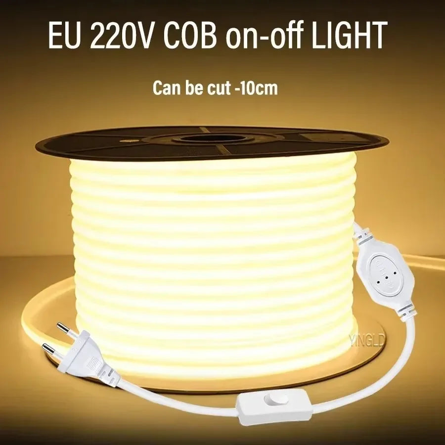 COB LED Strip Light | Dimmable Switch | 3000K/4000K/6000K | 288LED/M