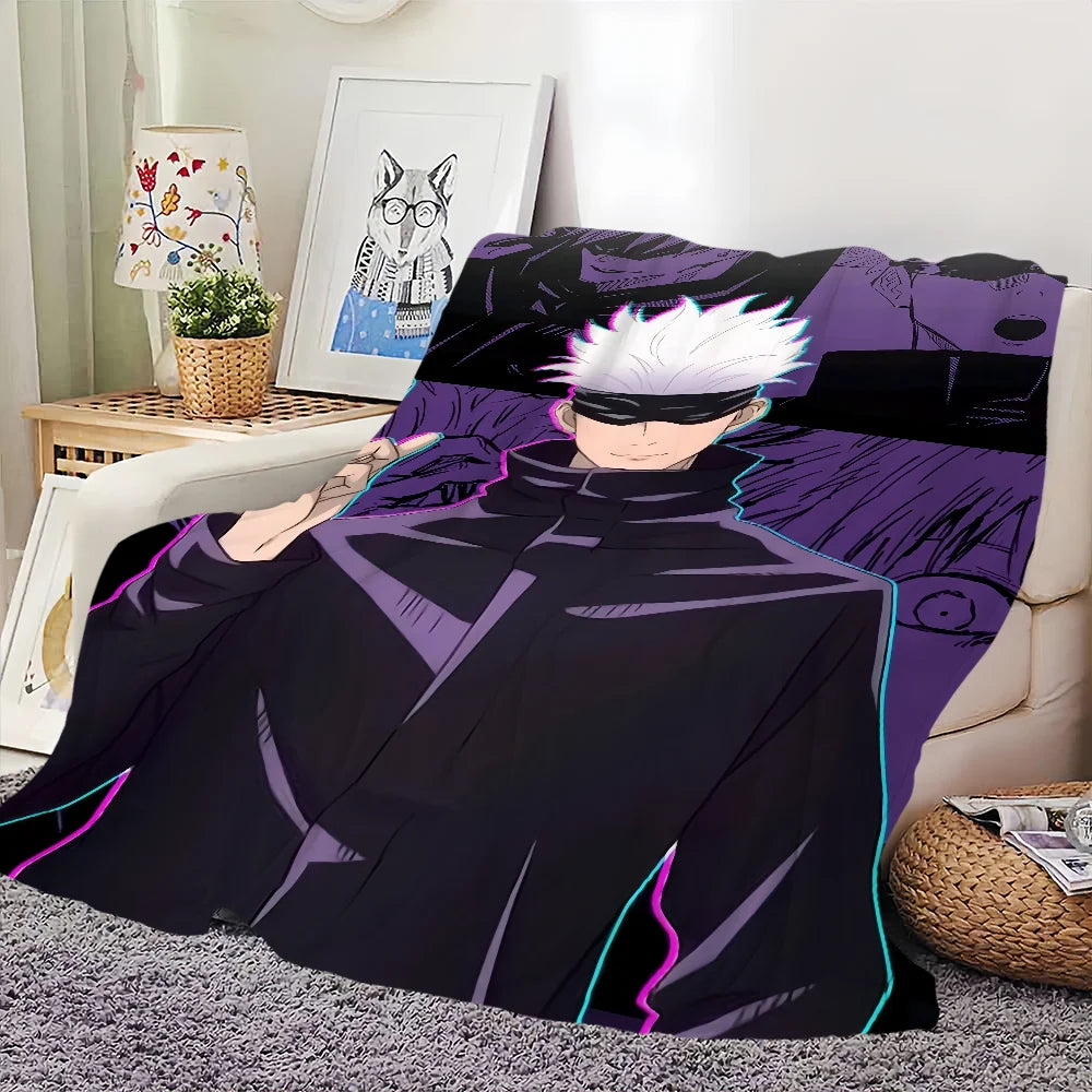 Blanket | Polar Fleece | Printed Anime Pattern | Small