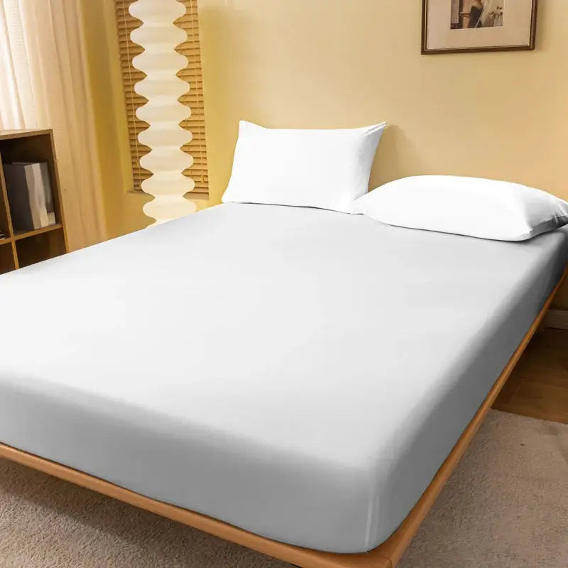 1 piece of solid color matte bed sheet, solid color bed cover for bedroom, bedding (excluding pillowcases) from PriceLows™