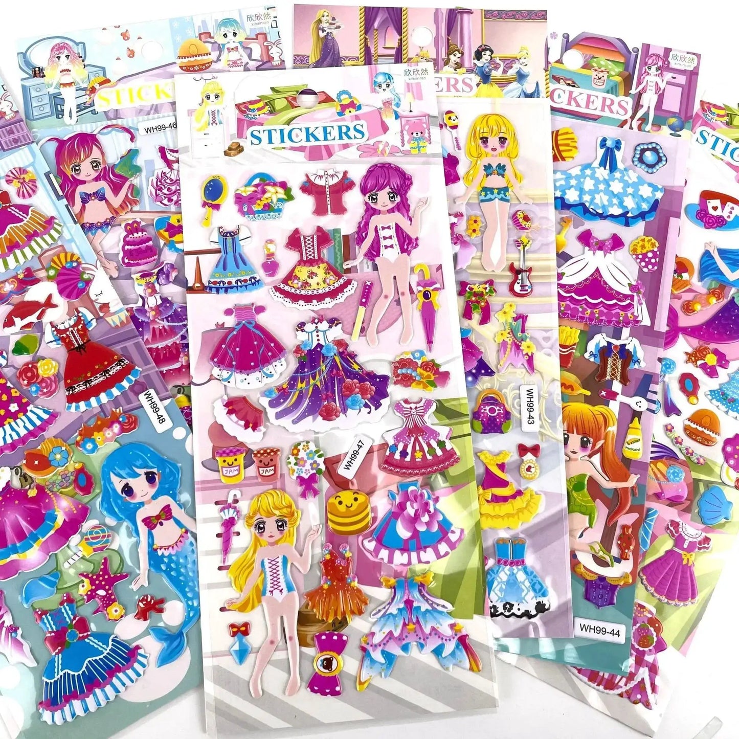 6 Sheets 3D Bubble Sticker Car Truck Plane Traffic Waterproof Cartoon Anime Stickers For Girl Boy Kids Funny Educational Toys from PriceLows™