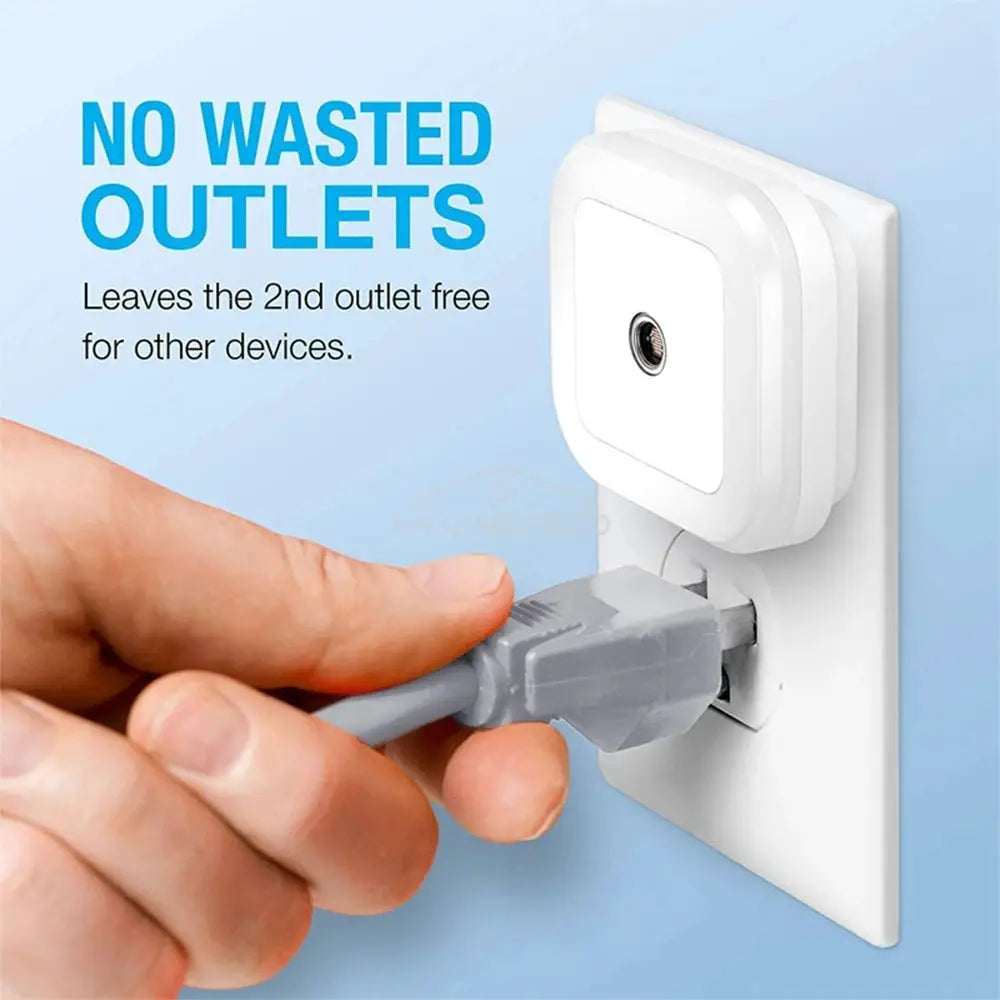 LED Night Lights Motion Sensor Smart Bulbs Plug Operated Bedside Square Wall Lamps Room Hallway Pathway Toilet Homes Lighting from PriceLows™