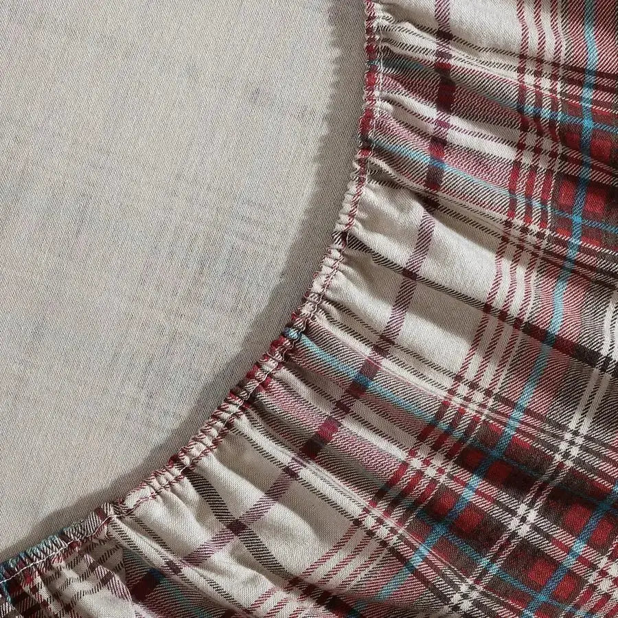 Flannel Sheets Queen Size, AntiPilling amp Wrinkle Resistant Cotton, Touchably Soft for AllSeason Comfort Bed Sheets with Matchi from PriceLows™