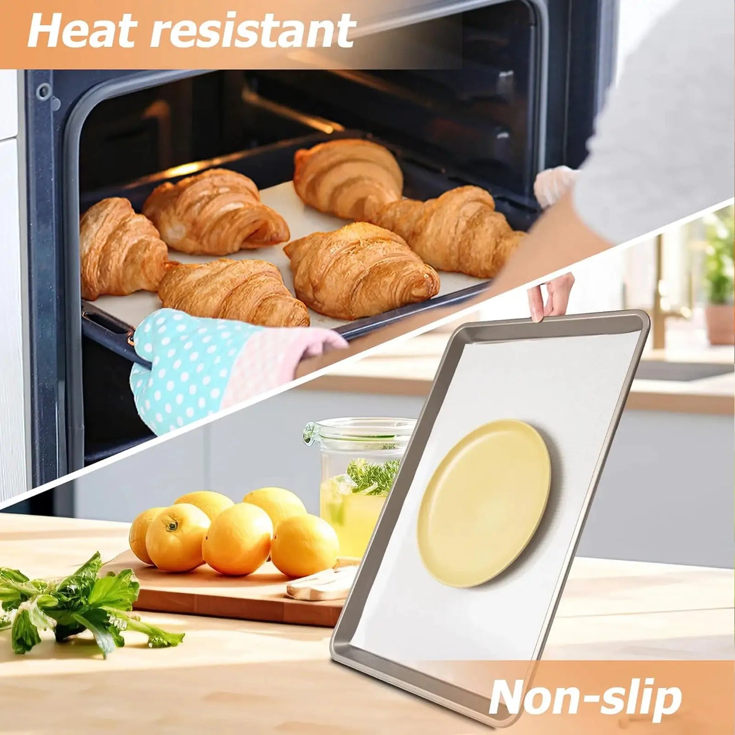 Silicone Baking Mat Roll | Large Size | Non-Stick Surface | Reusable Oven Liner