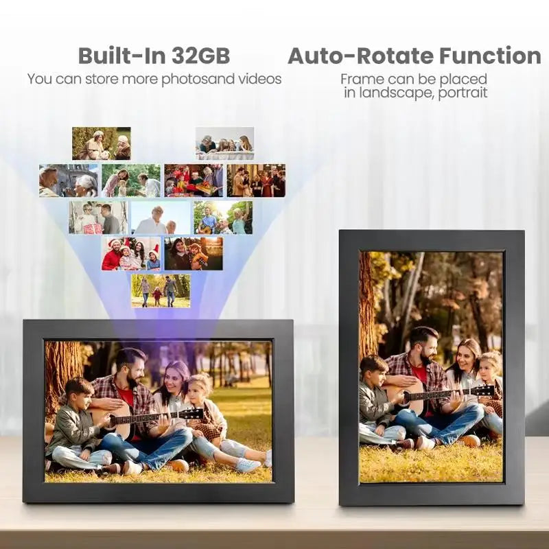 Digital Photo Frame | 10.1 Inch IPS Touch Screen | WiFi and 32GB Memory