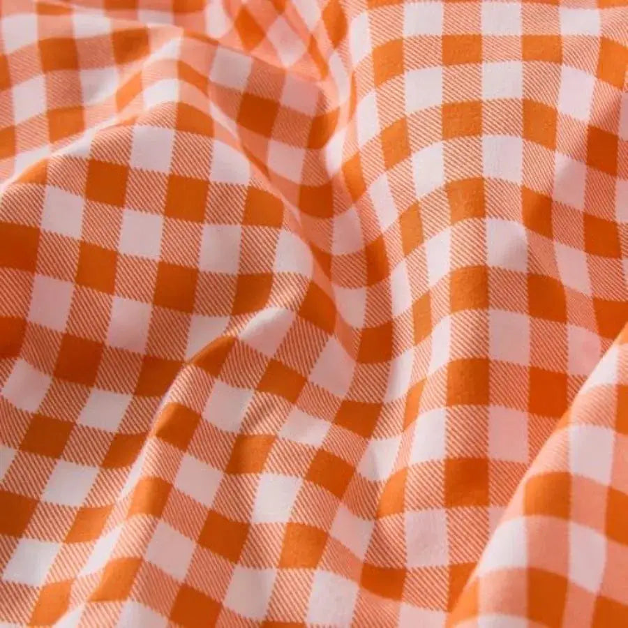 Gingham Sheet Set Lightweight Super Soft Brushed Microfiber Plaid Fall Bed Sheets with 16" Deep Pocket 4 Pcs Ruffle Farmhouse B from PriceLows™