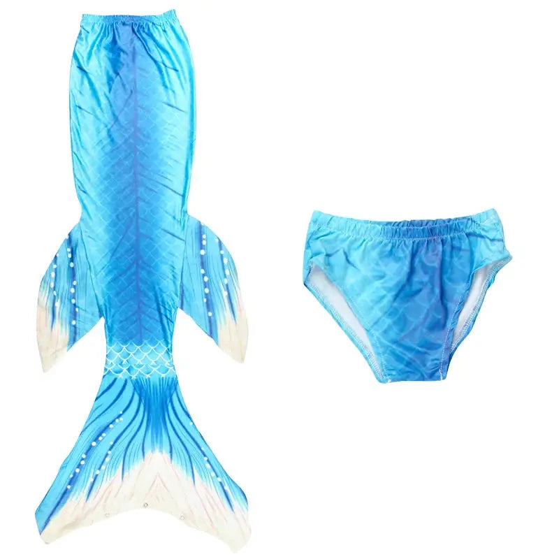 Children Mermaid Swimsuit Bathing Suit Mermaid Princess Cosplay Costume for Girls Pool Party Swimmable Clothing with Shorts from PriceLows™