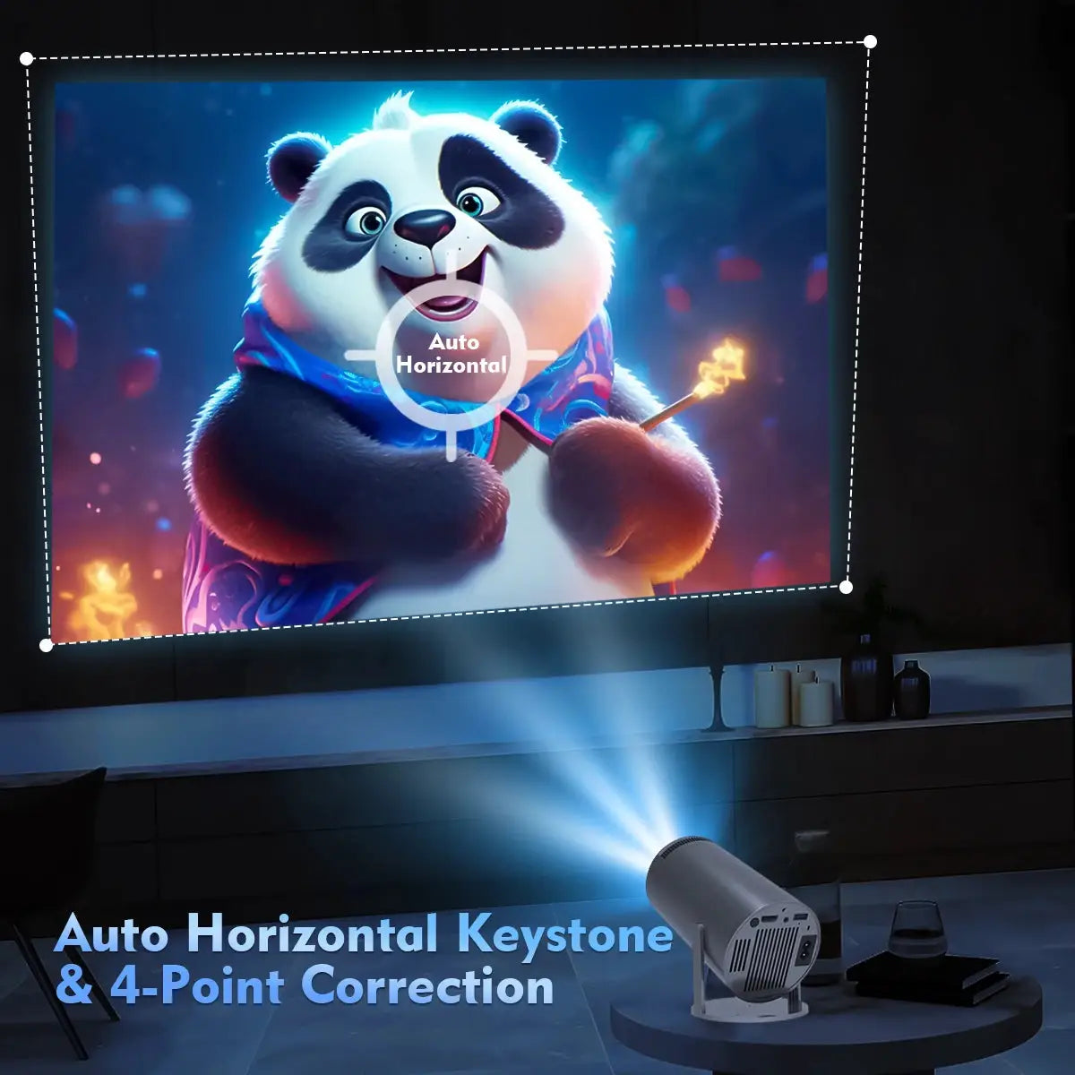 Portable Projector | 290 ANSI Lumens | Android 14 | 720P