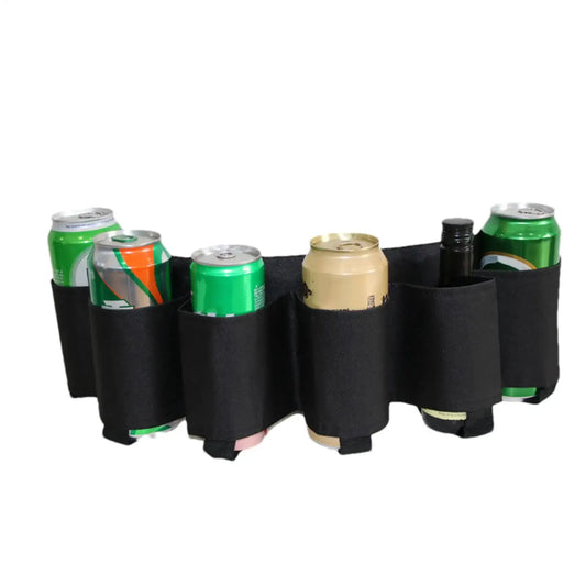 Holds 6 Cans Holster Portable Bottle Waist Beer Belt Bag Handy Wine Bottles Beverage Can Holder for Picnics Camping Outdoor from PriceLows™